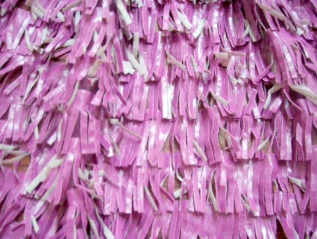 4.Purple Fake Leather Fringe Cut Fabrics